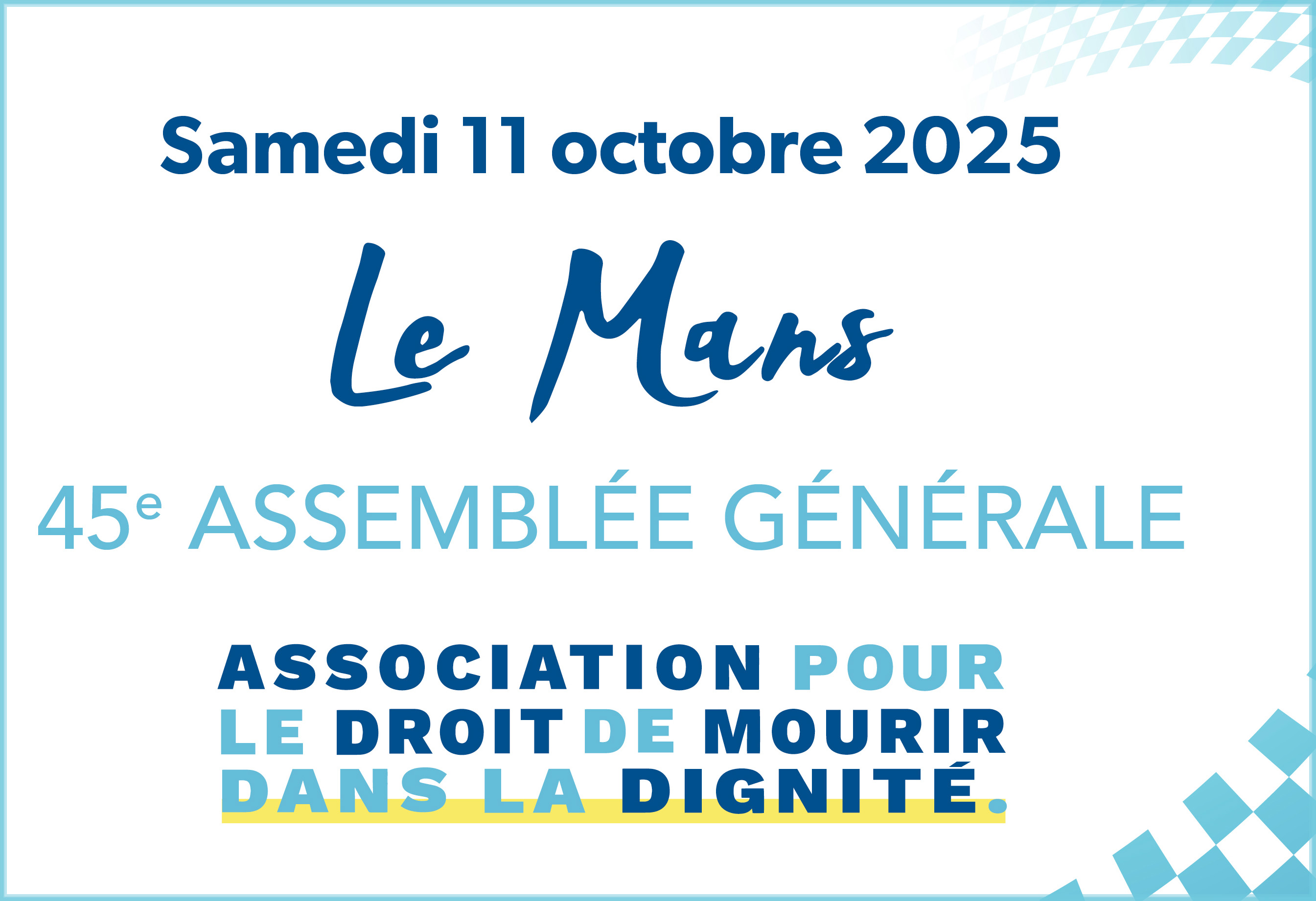 45e assemblée générale de l'ADMD