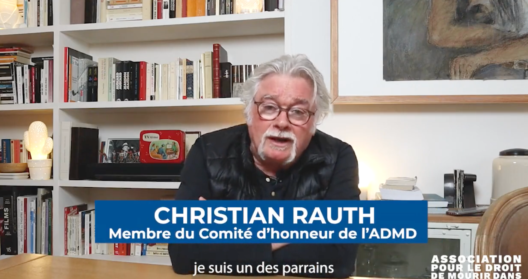 Le message militant de Christian Rauth en faveur du droit de mourir dans la dignité 