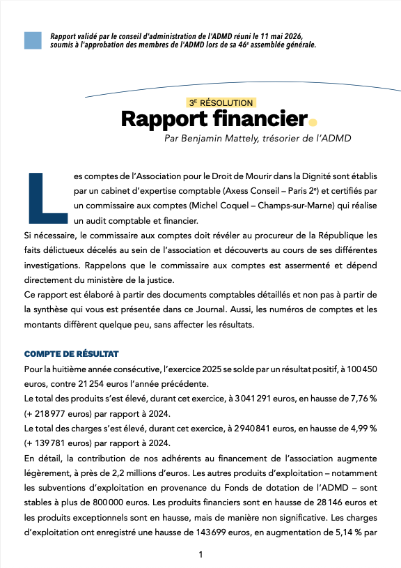 Rapport financier