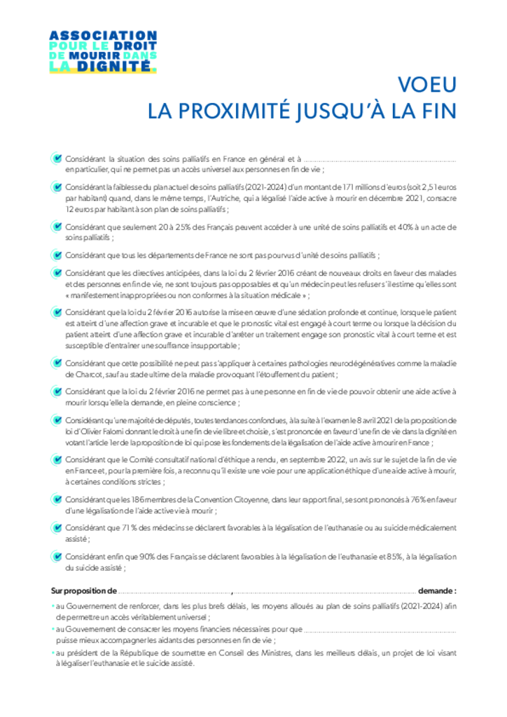 Voeu à destination des collectivités - SMCL 2023
