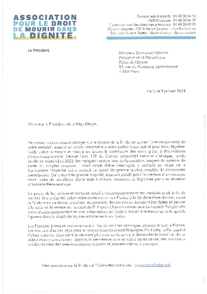 Lettre à Emmanuel Macron