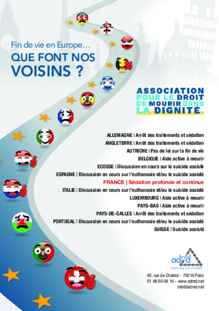 Flyer de l'ADMD - Que font nos voisins...