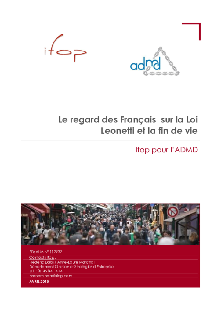 Sondage Ifop pour l'ADMD