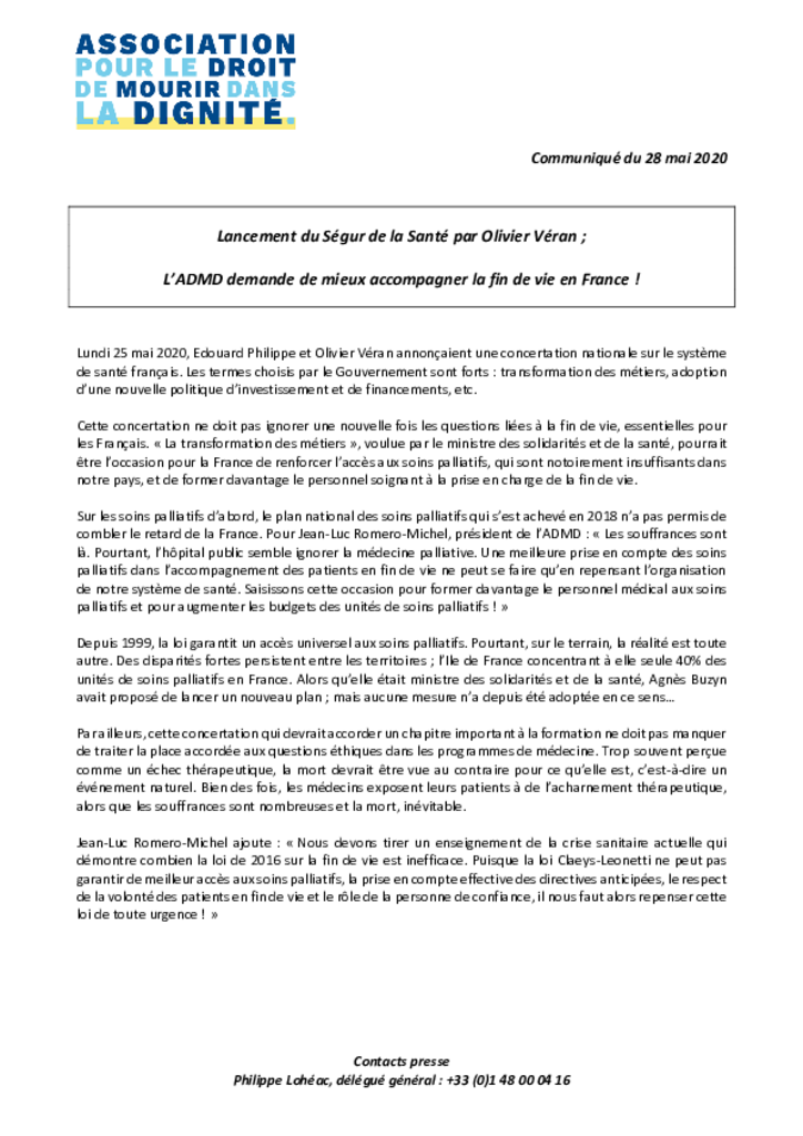 CP - Ségur de la santé - 28-08-2020