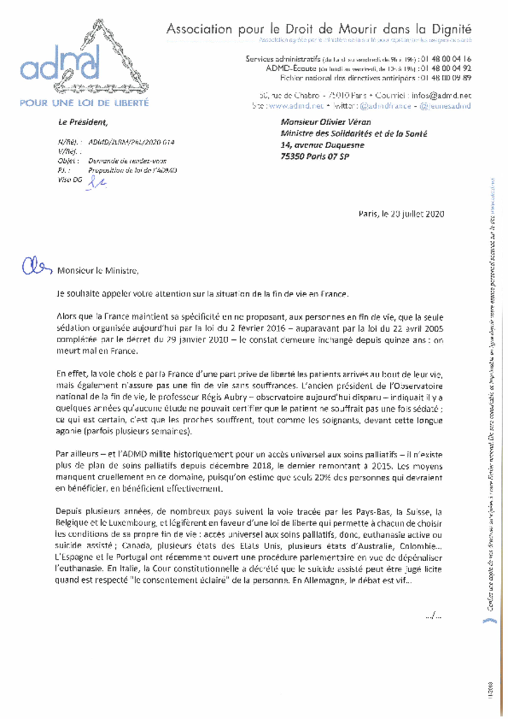 Lettre ouverte à Monsieur Véran, ministre de la Santé