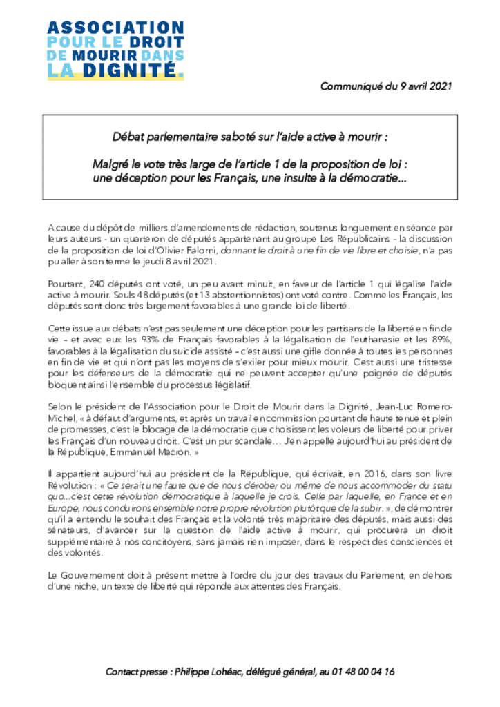 CP - PPL Olivier Falorni