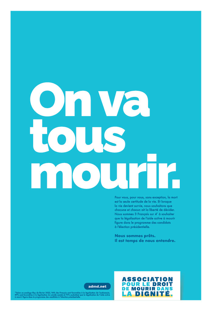 Affiche de la campagne - "On va tous mourir"