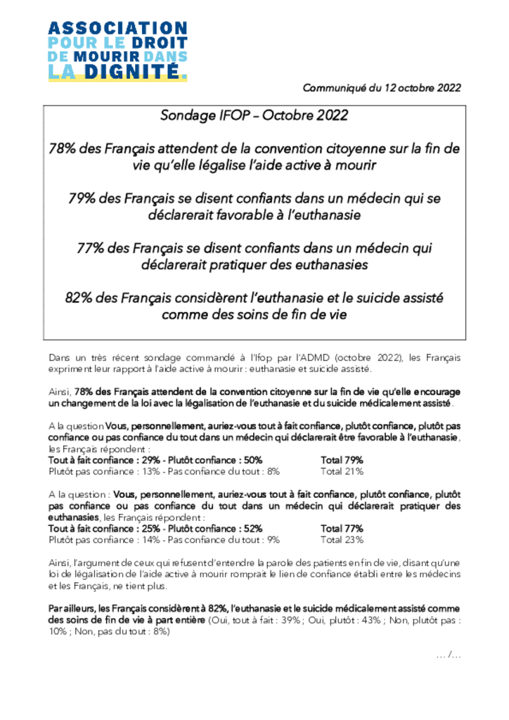 CP - Attentes des Français à l'égard de la convention citoyenne