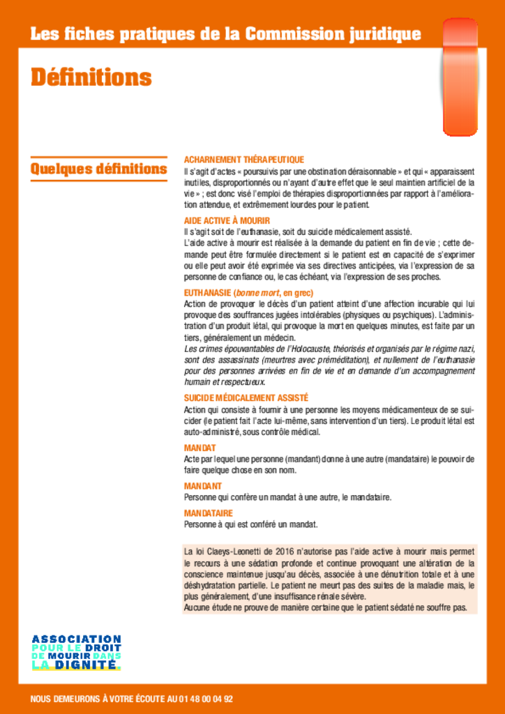Définitions 