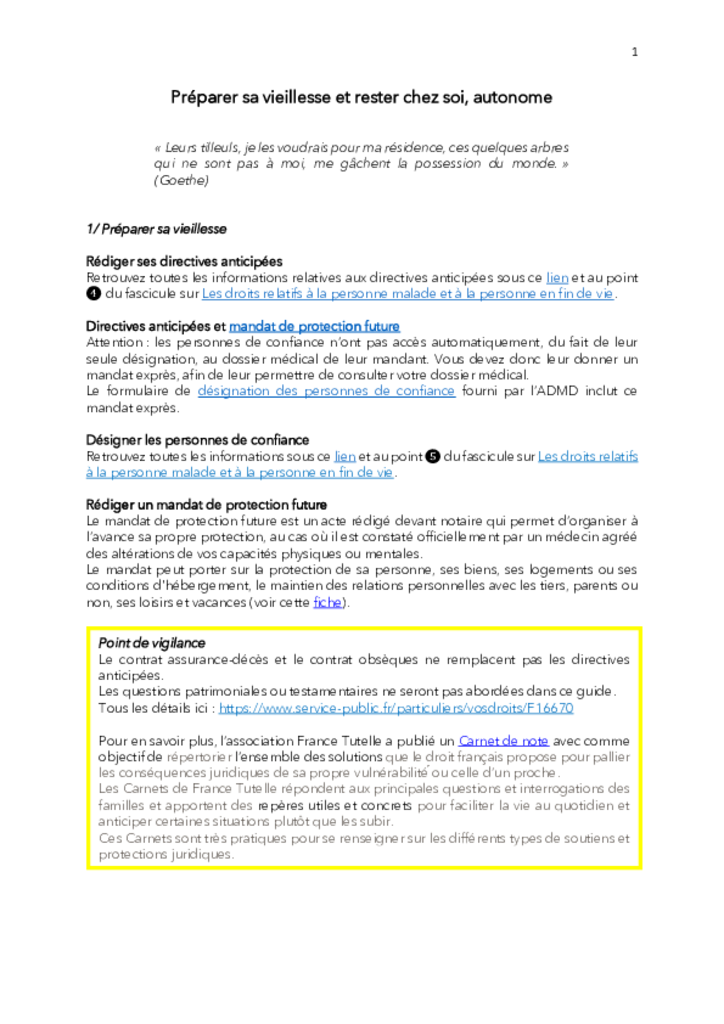 Préparer sa vieillesse et rester chez soi, autonome 