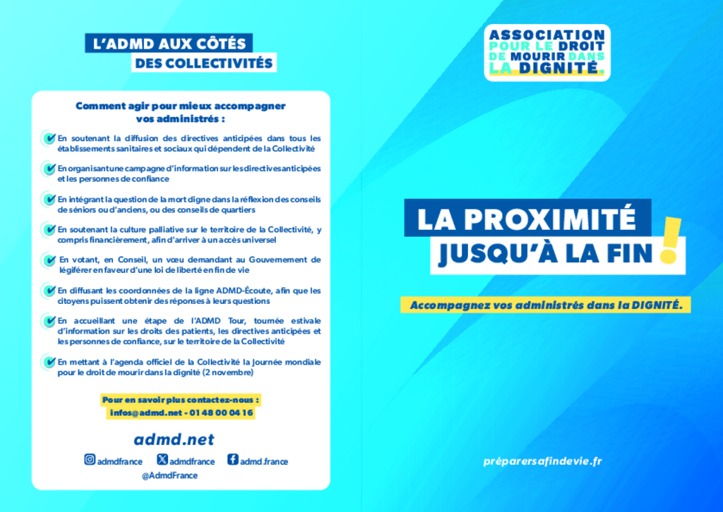 Flyer ADMD - Salon des maires et des collectivités locales 2023