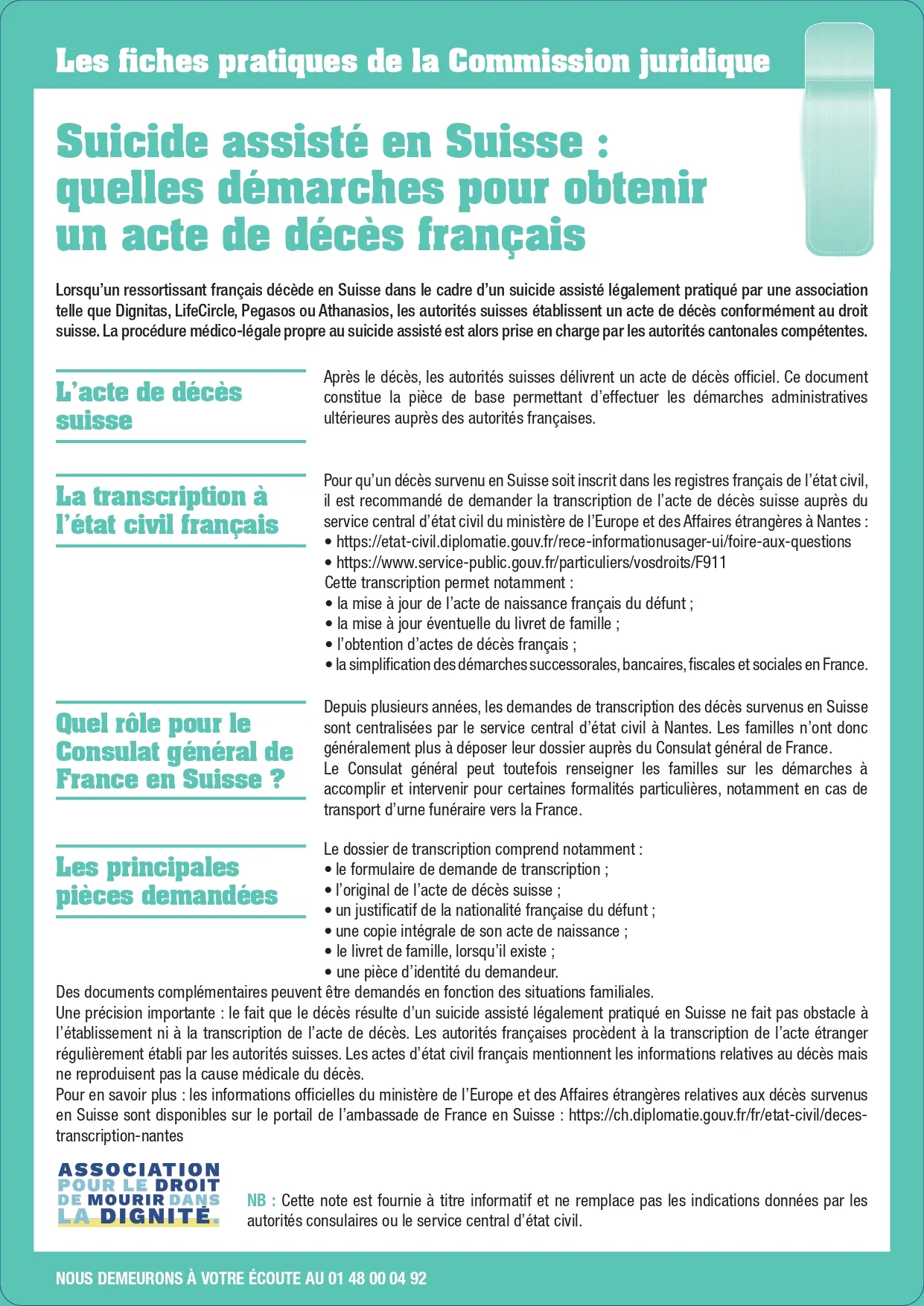 Suicide assisté en Suisse